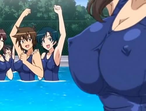＜＜プールパコ＞＞学校のプールで白スクのロリ娘と濃厚セックスするエロアニメ動画