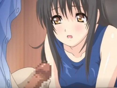 黒髪スクール水着の女の子が咥えろ命令に戸惑っているので頭鷲掴みのイマラチオの刑に処すエロアニメ動画