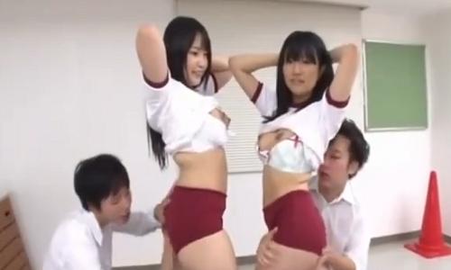 【女子高生】時を止めて体操着姿の女の子たちを陵辱レイプ！【時間停止】