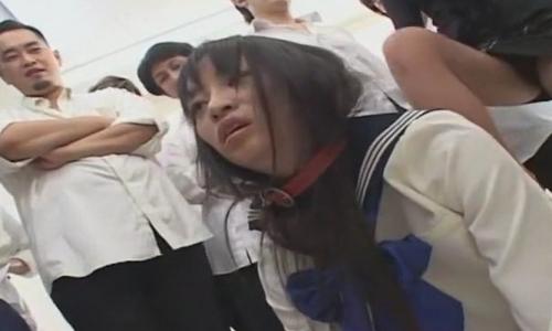 【女子高生】首輪をつけられクラスの中で奴隷としてイジメられる女の子【調教陵辱】