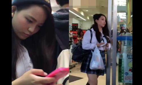 【女子高生】大人びた女の子たちのパンツを逆さ撮りした結果・・・【パンチラ】