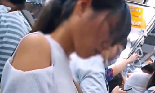 【女子中学生】ポニテの可愛い純白パンツを穿いた女子中学生が痴漢に指をねじ込まれて手マンされる【痴漢陵辱】