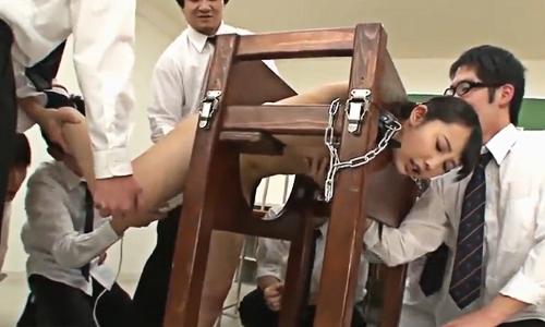 【宇佐美まい】クラスの性処理道具として拘束されてSM陵辱を受ける女子高生・・・【SM調教】