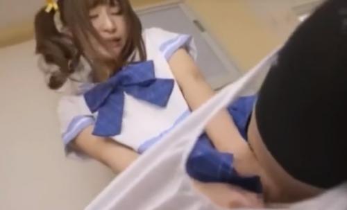SSS級美少女セーラー服女子校生天使もえの同人作品実写化！ツインテールニーハイのナナカが覗かれながらオナニーしまくる！