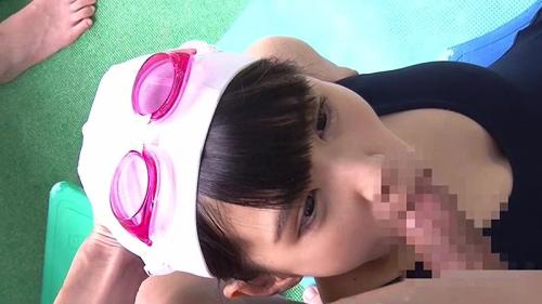 スク水美少女達を盛りのついた男が時間を止めてイタズラし放題！いきり勃ったチンポを強引に押しつけ強制フェラされても動かない