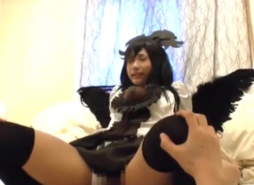 【素人】 ニーハイ小悪魔風のアニコス美少女が撮影会で興奮してそのまま生ハメ！ねっとりフェラからお漏らし！？中出しセックス