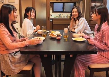 【永瀬ゆい】楽しそうに食事をする三姉妹と母親。皆が出かけ長女だけになると宅急便業者を装った男達が押し入って来て…