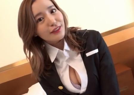 【百永さりな】鬼滅の刃のコスプレで動画撮影。谷間が見えてエロい！おっぱいポロンさせてパンティ脱がせてヤっちゃおうｗ