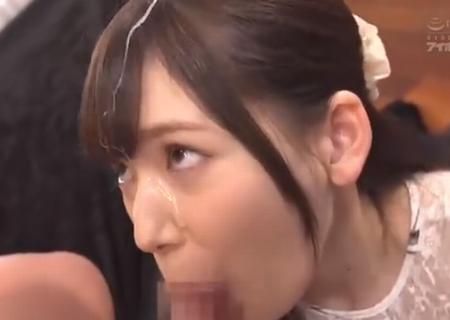 【明里つむぎ】勢いよく髪にかかる程の射精をさせたのに、さらにしゃぶり続け連射するまで許さない美少女ｗ