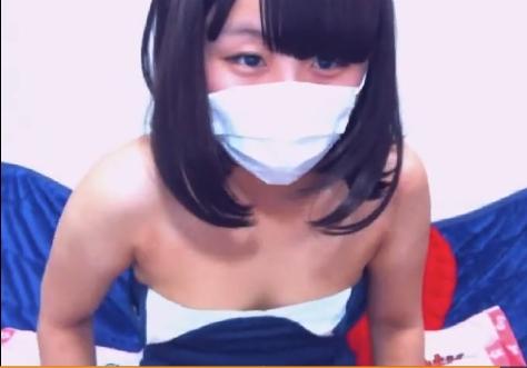 美乳激可愛いJKがスク水姿でエロ配信