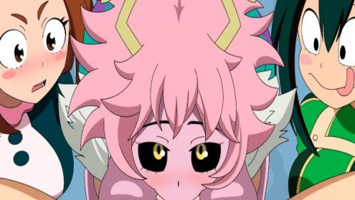ヒーローでも女子中学生なんだから、エッチなことに興味あります♡フェラチオ特訓♡【僕らのヒーローアカデミア】