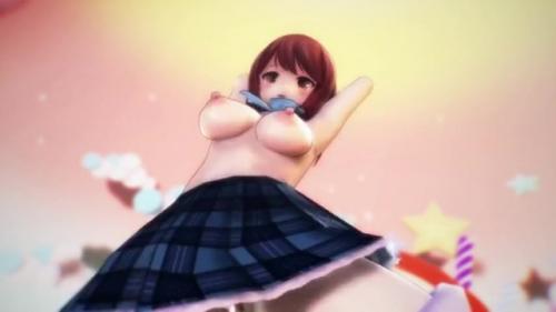 かわいい女子高生が音楽に合わせてエロダンス♡♡