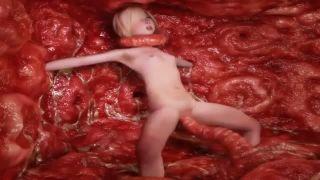 触手に媚薬を注入されて、理性が自壊していく。快楽に身を任せた苗床美少女♡