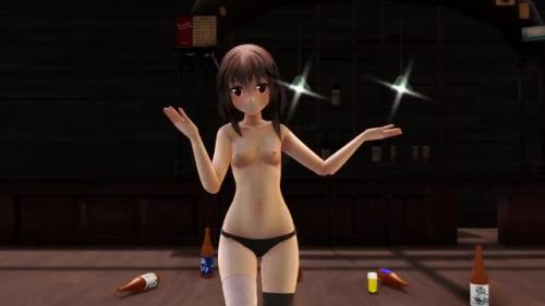 【めぐみん】この後、下着も脱ぎます♡♡　幼女体型だけど、見てくださいね♡♡【このすば】