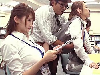 【時間停止】美人OLばかりの神オフィス！清楚な肉付きの良い女子を無抵抗レイプ！おっぱいお尻揉みまくりの挿入し放題！！