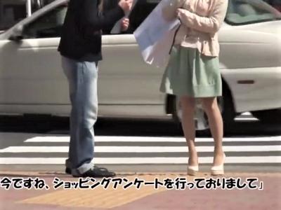 ＜素人ナンパ＞清楚なセレブ妻をアンケートと騙してGET！！ホテル連れ込み種付け濃厚エロな中出しセックス♥＜人妻ナンパ＞