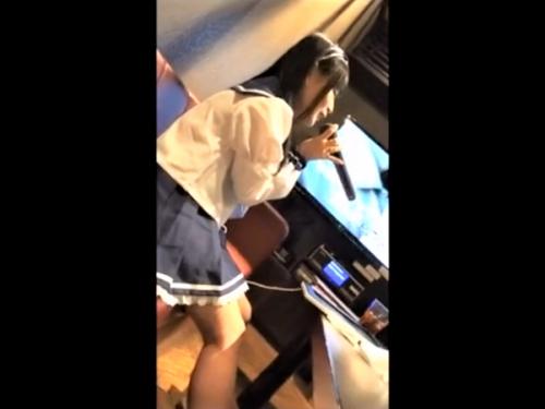 ＜手コキカラオケ＞円光JKを個室に連れ込み…ロリかわ美少女が濃厚エロに主観フェラ抜き口内射精♥＜個人スマホ撮影＞