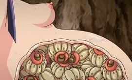 お腹の中に虫を植え付けられて...無垢な少女の体で繁殖する淫虫！