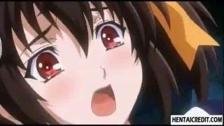 巨乳美少女が触手におっぱい拘束され絶頂中出しファック！！