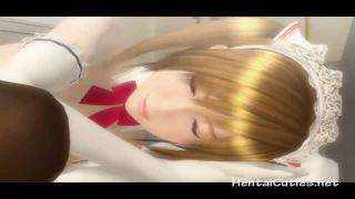 【ふたなり】可愛いメイドさんが下から突き上げられる快感に悶える！！