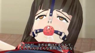 ボールギャグつけられた女の子がおもちゃで弄ばれ悶絶絶頂♡
