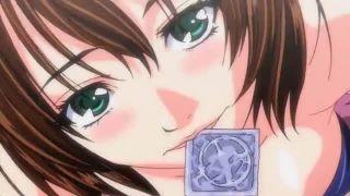 ゴムを咥えた女性がねっとり濃厚セックス♡