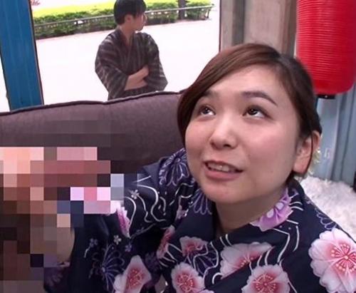 【痴女】夏祭りに来てた浴衣お姉さんが童貞チンポを筆おろし！こっそりおっぱいを触らせてくれた七夕スペシャル♡