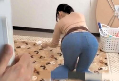 【家事代行、レイプ】デカ尻の美熟女のピタパンに欲情した男が後ろから襲い掛かる！「あぁっ！な、なにするんですか？？？」