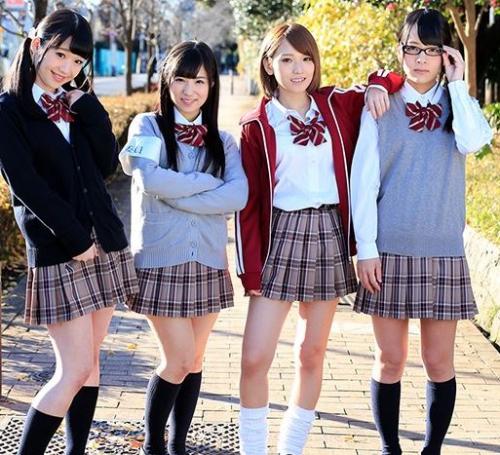 【JK】私たちドスケビッチギャル♡学園の風紀を乱すチンポは成敗しちゃう！ただ生ハメがしたいだけの性欲女ｗ