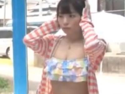 【マジックミラー号】男友達とマッサージ体験中に中出しセックスしちゃった女子大生！！