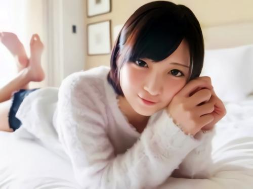 透明感が半端ない超絶巨乳美少女と明るいうちからイチャラブセックス！！