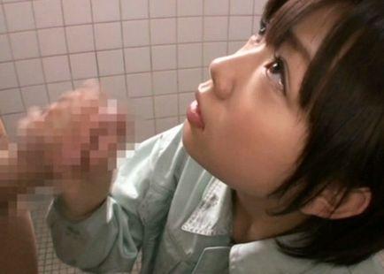 特技は測量！工業高校に唯一の女子が紗倉まな！内緒だよ・・トイレでフェラ抜き！！