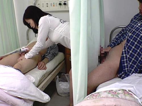 彼氏のお見舞いに来た無防備パンチラ娘をカーテン越しに勃起チンポで痴漢！久しぶりのチンポに発情したのかその気になって隣で浮気SEX♥