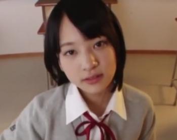 超絶美少女の黒髪JKに放課後の教室で舐めてもらう！まさに男の夢！