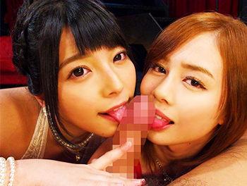 『凄テク風俗！ソープに行ったら2人の美巨乳おっぱい遭遇！』ガッツポーズ！ローション気持ちイイ～♥騎乗位とかエロ過ぎ♥/