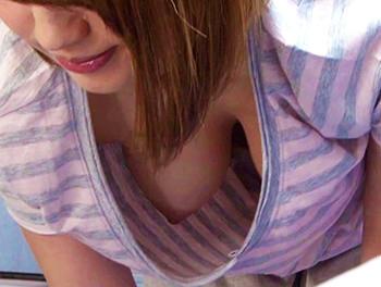 ポニーテールが可愛いスレンダー若妻！騎乗位やバックで突かれて感じまくり！//♡美巨乳おっぱい人妻の胸チラもエロ過ぎるョｗ