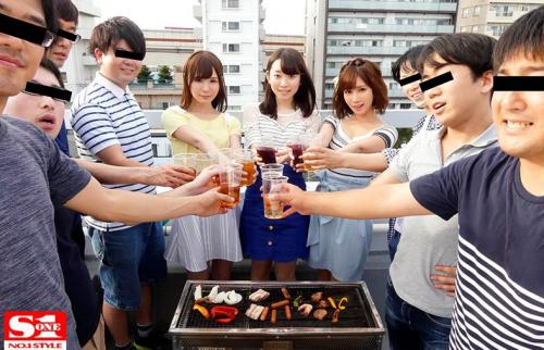 3人の研修ナース達と変態ドクター達のエロエロ研修スタートINバーベキュー飲み会スタート！！
