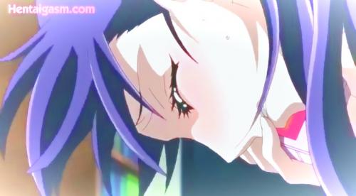 [エロアニメ] 親と電話中でもハメられ続ける家出少女