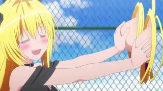 ＜To LOVEる -とらぶる- ダークネス＞水着の美少女を触手が襲っておっぱいポロリ♥
