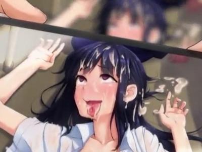 《ビッチJK委員長脅迫レ〇プ》調教完了記念チェキ＾＾輪姦・乱交中出しレイプで牝奴隷肉便器に堕とされる黒髪女子校生ｗ