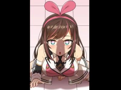 ＜スマホ向け＞キズナアイさんの濃厚じゅぽフェラ抜き＾＾デカチン見せつけでハート目になっちゃうvtuber笑＜同人＞