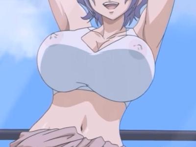 ＜ちちのや＞ビル清掃員のお姉さんがおっぱい丸出しで痴女誘惑＾＾窓越しパイズリフェラでオナサポ！！