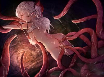 ＜エロゲACT＞触手・盗賊・オーク！！人畜無害なおっぱい美少女を襲う人外共がパイパン＆アナルを2穴レイプで種付け❤