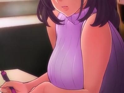 《おねショタ》爆乳ニットのドSネキと勉強会！！不出来な弟にお仕置きの包茎ズル剥き濃厚セックス！！《乳首舐め》