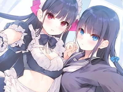 【バイノーラル】双子で事務的なJKメイドに性欲処理される生活。