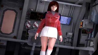 【3Dエロアニメ】黒髪で色白清楚な美巨乳なヒロイン美少女が謎の触手生物にレイプされてしまう！