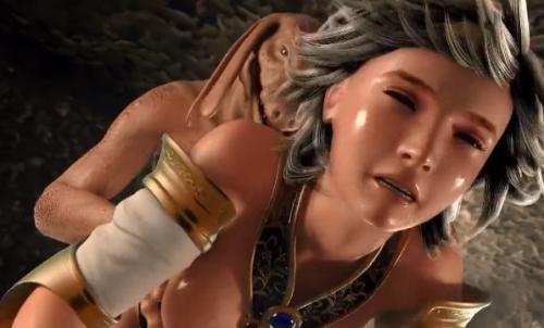 【3Dエロアニメ】こんなことがあっていいのか！ゲームの美巨乳の美人ヒロインが悪党にレイプされるなんて！しかもアナルまでほじられウンチ脱糞まで！