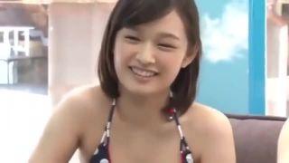[マジックミラー]ナンパされてエッチな遊び♡素人でエロおっぱいの激カワ美少女を童貞男がバックから柔らかいお尻を掴んで激しいピストン