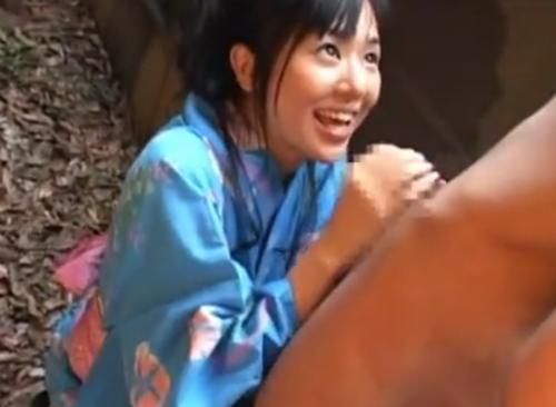 【蒼井そら】浴衣姿の美少女に口内射精！コスプレでエッチいおっぱいがたまらない！