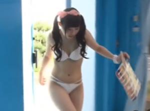 水着美少女に童貞のフリした絶倫男が激ピストン！！犯されハードピストンで痙攣アクメ！マジでエロすぎｗｗ